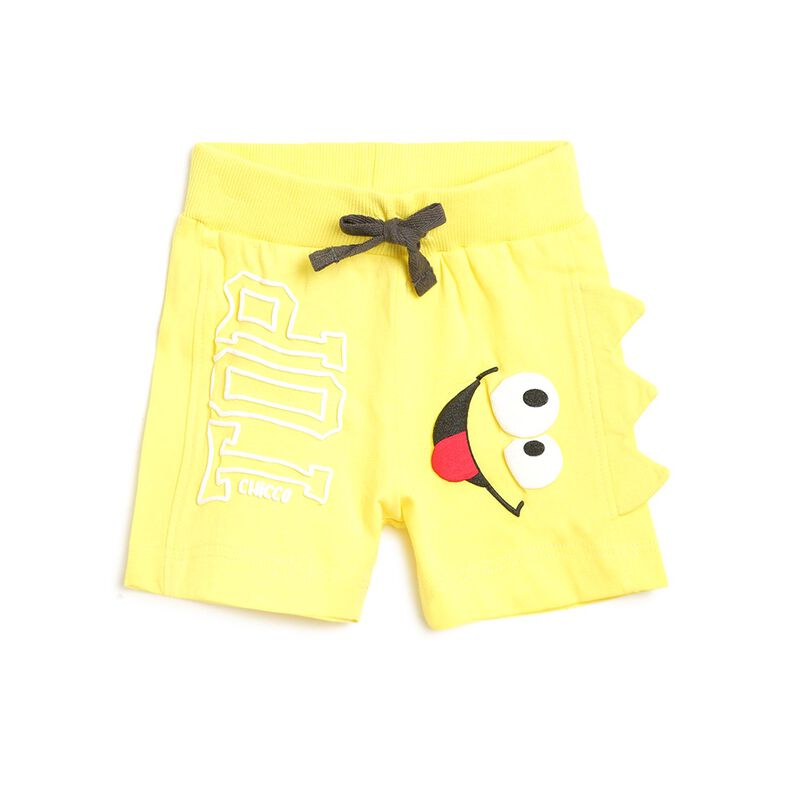 Boys Medium Yellow Short Knitted Trousers image number null